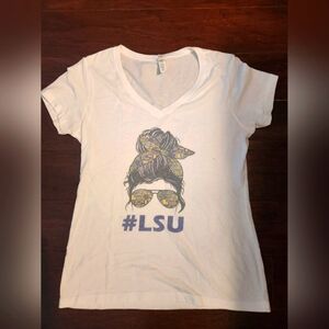 White LSU Graphic T-Shirt